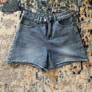 Dazy Raw Hem Denim Jorts